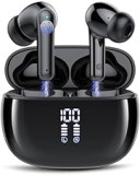 Kopfhörer Kabellos Bluetooth, Kopfhörer Bluetooth 5.3 In Ear Kopfhörer mit 4 ENC Mikrofon, 48 Std Spielzeit, Tiefer Bass 2024 Neue Ohrhörer IP7 Wasserdicht Wireless Earbuds mit LED-Anzeige USB-C