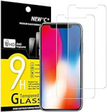 NEW'C 2 Stück, Panzer Schutz Glas für iPhone 11 Pro und iPhone X und iPhone XS, Frei von Kratzern, 9H Härte, HD Displayschutzfolie, 0.33mm Ultra-klar, Ultrabeständig