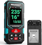 MiLESEEY Professional Laser Entfernungsmesser mit Kamera,Messbereich 100m,P2P-Technologie,IP65,± 2 mm Messgenauigkeit,3x3 V Wiederaufladbare Batterien,für den Außenbereich(APP Connectivity)