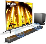 ULTIMEA 3.1.2ch Dolby Atmos Soundbar für TV Geräte, 2 Up-Firing-Treiber, Spitzenleistung 390W Soundbar mit Subwoofer, HDMI IN/eARC für 4K Dolby Vision/HDR Durchleitung, Ultra Slim Serie Nova S70
