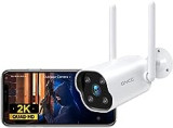 GNCC 2K Überwachungskamera Aussen mit Bewegungsalarm, Kamera Überwachung Aussen WLAN IP Kamera, Smart Bewegungs-/Geräuscherkennung, Zwei-Wege-Audio, IP65 Wetterfest, Work with iOS/Android(T1Pro)
