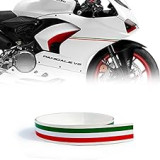 4R Quattroerre.it 10685 Tricolore Racing Stripe für Motorrad, 0,75 cm x 1,2 m