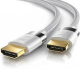 CSL - 8k HDMI Kabel 2.1+ - zerfifiziertes Kabel - 16k@30Hz, 8k@60Hz weiß/weiß