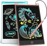 LCD Schreibtafel 2 Pack, 8.5 Zoll Tablet für Kinder und Erwachsene, Löschbarer, Wiederverwendbarer Schreib-Zeichenblock, mit Abschließbar Löschen-Taste