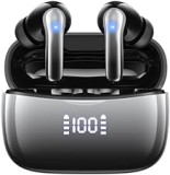 Bluetooth Kopfhörer, Kopfhörer Kabellos Bluetooth 5.3 mit 4 Mikrofon, 50 std Spielzeit mit Tiefer Bass, Neue ENC Noise Cancelling In Ear Kopfhörer, IP7 Wasserdicht Ohrhörer, LED-Anzeige, USB-C